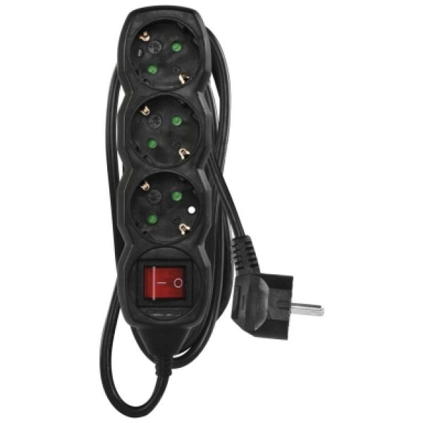 Фото - Подовжувач 220В EMOS PC1321R, 3 розетки, 1,5 м.