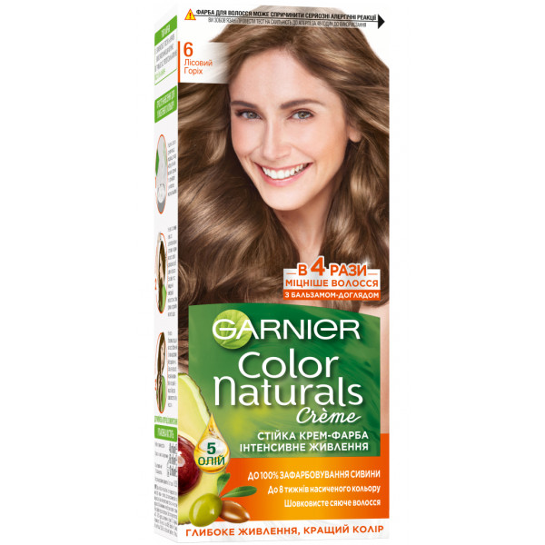 Фото - Краска для волос Garnier Color Naturals 6 Лесной орех 110 мл (3600540676757)