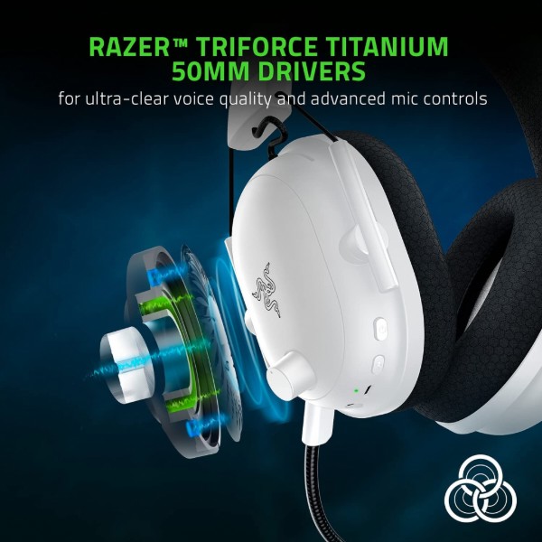 Фото - Гарнитура беспроводная игровая Razer Blackshark V2 PRO Wireless White (RZ04-03220300-R3M1)