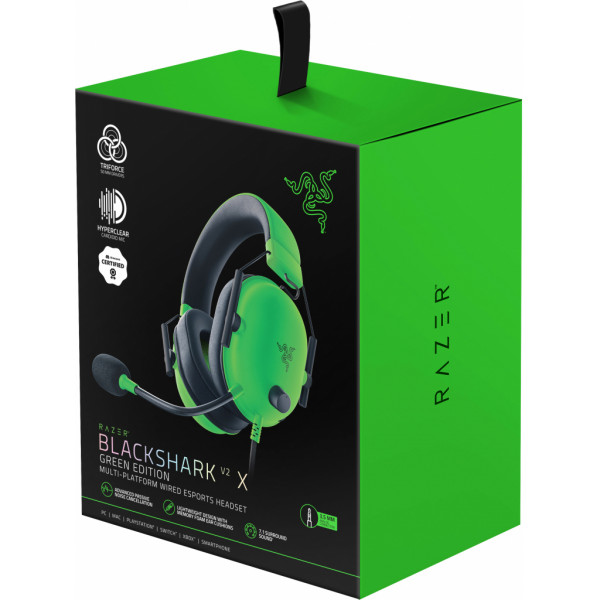 Фото - Гарнітура дротова ігрова Razer Blackshark V2 X, Green (RZ04-03240600-R3M1)