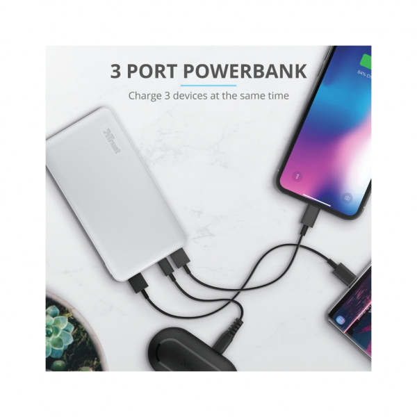 Фото - Батарея мобильная Trust Primo 10000 mAh White (23896)