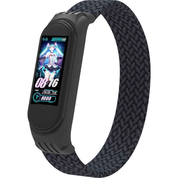 Фото - Ремешок для фитнес-браслета Armorstandart Braided Solo Loop for Xiaomi Mi Band 4/5/6 Charcoal size L (ARM58759) Фото - Ремешок для фитнес-браслета Armorstandart Braided Solo Loop for Xiaomi Mi Band 4/5/6 Charcoal size L (ARM58759)
