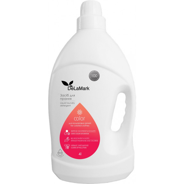 Фото - Гель для прання DeLaMark Color рідина 4 л (4820152331977) Фото - Гель для прання DeLaMark Color рідина 4 л (4820152331977)