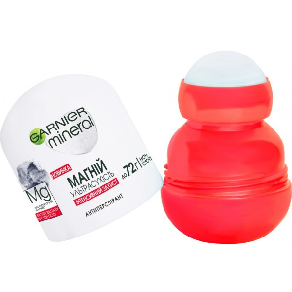 Фото - Дезодорант шариковый Garnier Mineral Магний Ультрасухость 50 мл (3600542309943)