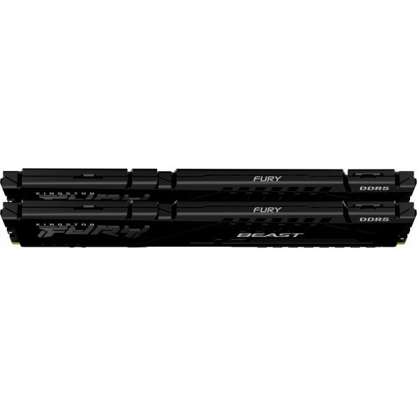 Фото - Память DDR Kingston DDR5 2x16GB/6000 Fury Beast Black (KF560C40BBK2-32)
