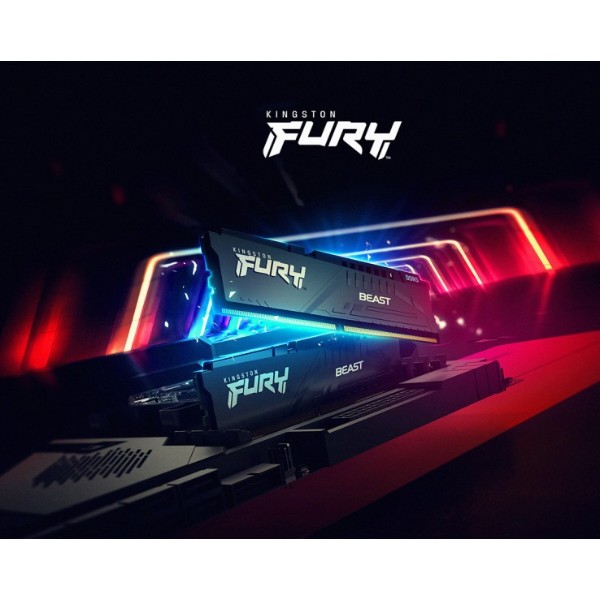 Фото - Пам'ять DDR Kingston DDR5 32Gb 5600MHz Fury Beast 2x16 (KF556C40BBK2-32)