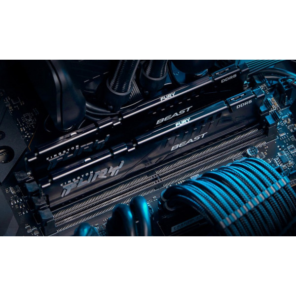 Фото - Память DDR Kingston DDR5 2x16GB/6000 Fury Beast Black (KF560C40BBK2-32)