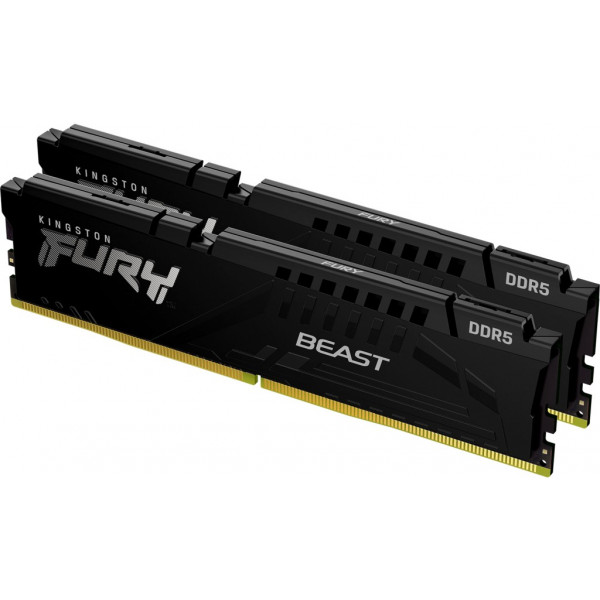 Фото - Память DDR Kingston DDR5 2x16GB/6000 Fury Beast Black (KF560C40BBK2-32)