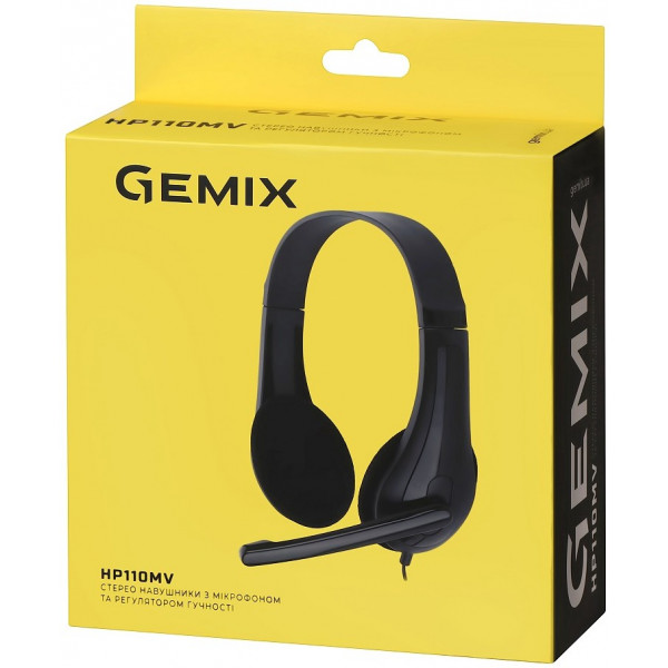 Фото - Гарнитура проводная Gemix HP-110MV Black