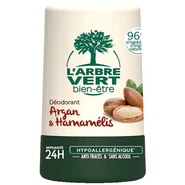 Фото - Дезодорант шариковый L'Arbre Vert  с экстрактами аргана и гамамелиса 50 мл (3450601032417)