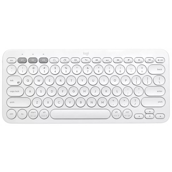 Фото - Клавіатура бездротова Logitech K380 for Mac Multi-Device Bluetooth White UA (920-010407)