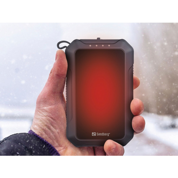 Фото - Батарея мобільна Sandberg Hand Warmer 10000 mAh 2A, USB, ліхтар 1W (420-65)