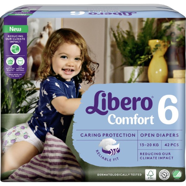 Фото - Одноразовые подгузники Libero Comfort 6 42 шт. (7322541757049) Фото - Одноразовые подгузники Libero Comfort 6 42 шт. (7322541757049)