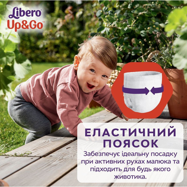 Фото - Одноразові підгузки-трусики Libero Up&Go 5-9 кг Розмір 3, 46 шт. (7322541742076)