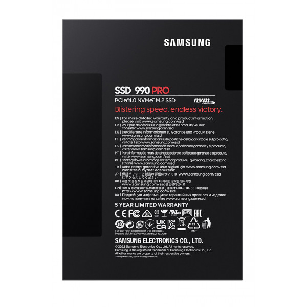 Фото - SSD-накопичувач внутрішній Samsung M.2 2280 1TB/990 PRO (MZ-V9P1T0BW)