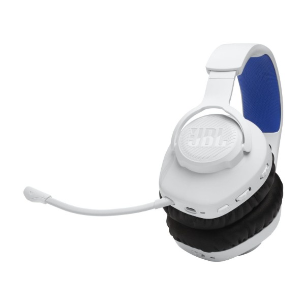 Фото - Гарнитура беспроводная игровая JBL Quantum 360P White/Blue (JBLQ360PWLWHTBLU)