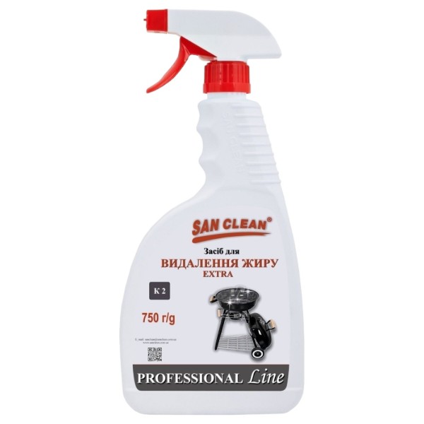 Фото - Засіб для видалення жиру San Clean ROFESSIONAL Line 750 мл (4820003544617)