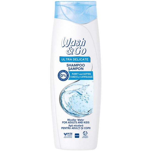Фото - Шампунь женский Wash&Go на мицеллярной воде для всех типов волос200 мл (8008970047447) Фото - Шампунь женский Wash&Go на мицеллярной воде для всех типов волос200 мл (8008970047447)