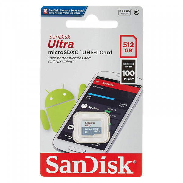 Фото - Карта пам'яті SanDisk Ultra microSDXC 512GB (SDSQUNR-512G-GN3MN)
