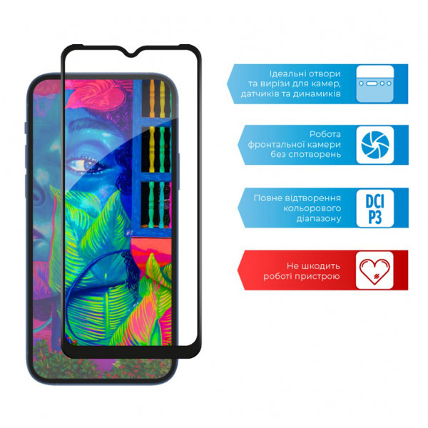 Фото - Захисне скло для смартфону ACCLAB Full Glue for Realme C21Y Black (1283126518393)