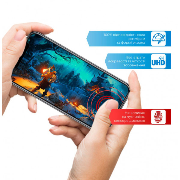 Фото - Захисне скло для смартфону ACCLAB Full Glue for Realme C21Y Black (1283126518393)