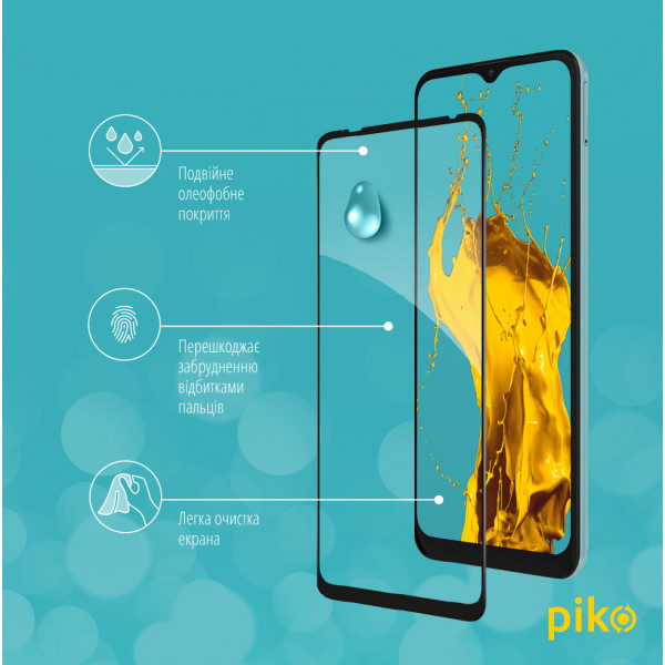 Фото - Захисне скло для смартфону Piko Full Glue for MOTO E20 Black (1283126521270)