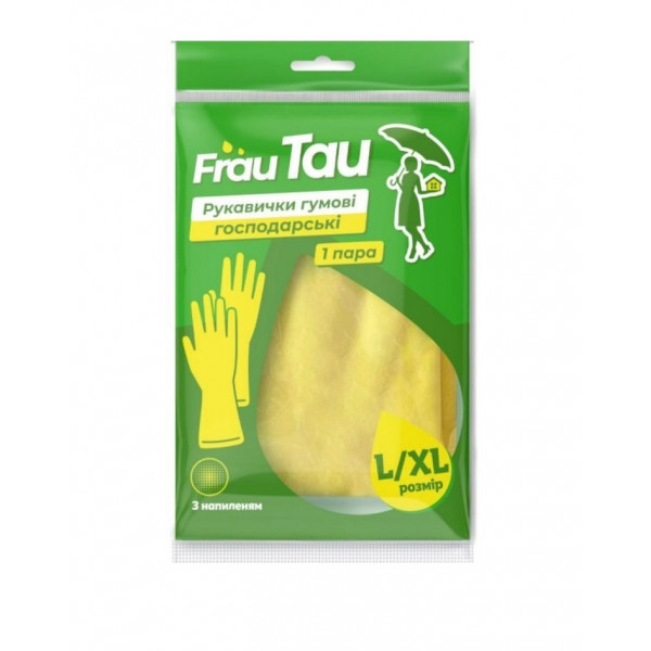 Фото - Рукавички латексні Frau Tau L/XL (4820263231005)