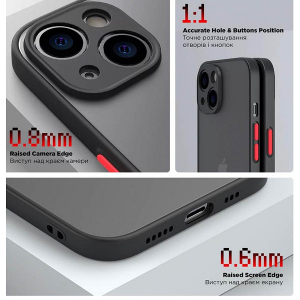 Фото - Чохол для смартфону Armorstandart Frosted Matte for Xiaomi Redmi Note 13 Pro+ 5G Black (ARM71838)