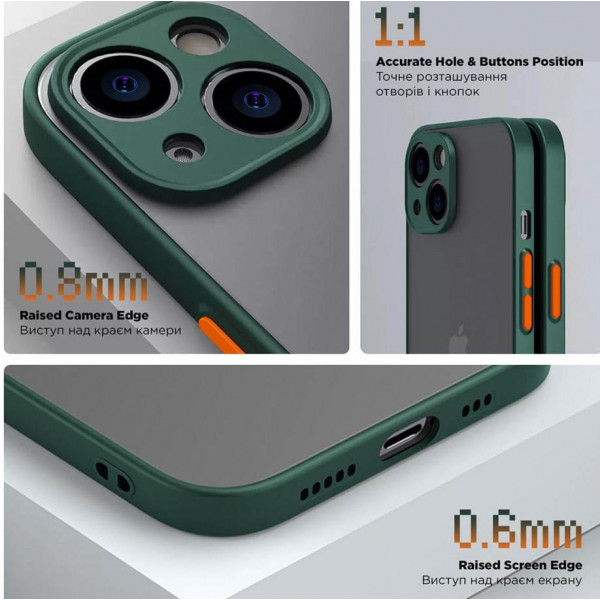 Фото - Чохол для смартфону Armorstandart Frosted Matte for Xiaomi Redmi Note 13 5G Dark Green (ARM71882)