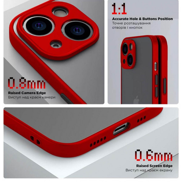 Фото - Чохол для смартфону Armorstandart Frosted Matte for Xiaomi Redmi Note 13 5G Red (ARM71884)