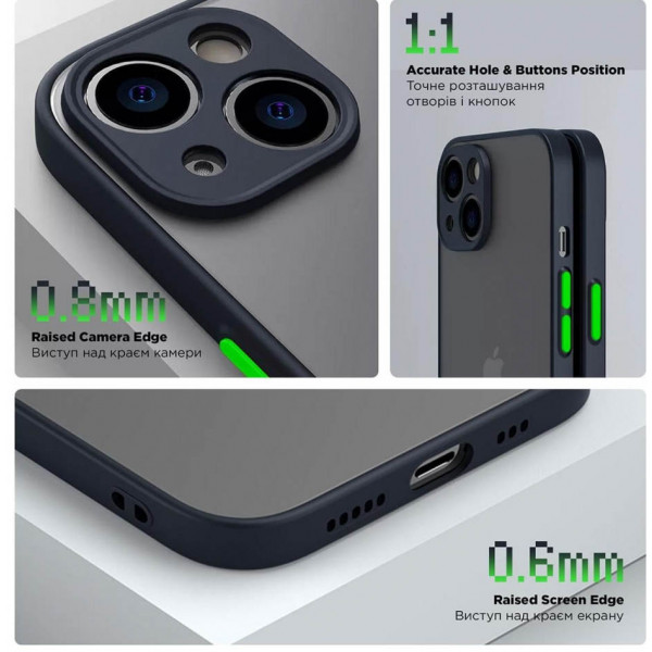 Фото - Чохол для смартфону Armorstandart Frosted Matte for OPPO A58 4G Navy Blue (ARM71067)