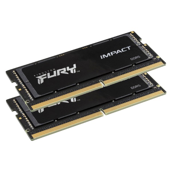 Фото - Пам'ять DDR Kingston Fury Impact SO-DIMM DDR5 6400MHz 32GB Kit 2x16GB (KF564S38IBK2-32)