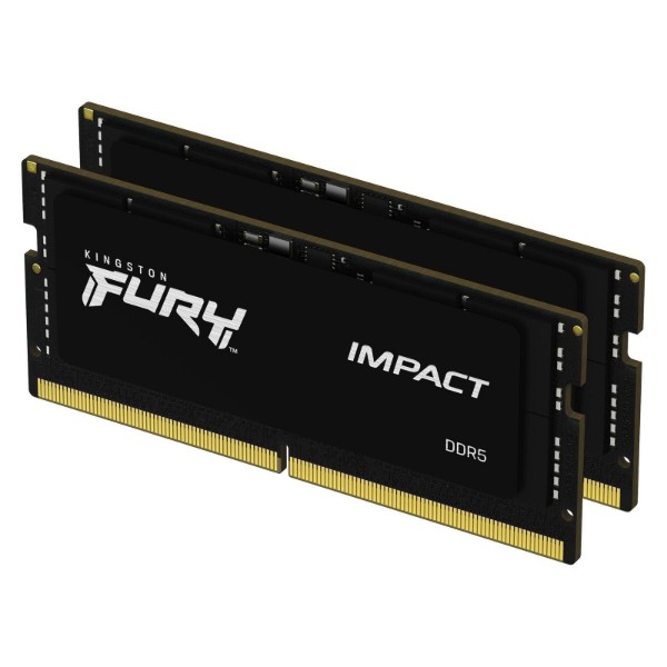 Фото - Пам'ять DDR Kingston Fury Impact SO-DIMM DDR5 6400MHz 32GB Kit 2x16GB (KF564S38IBK2-32)