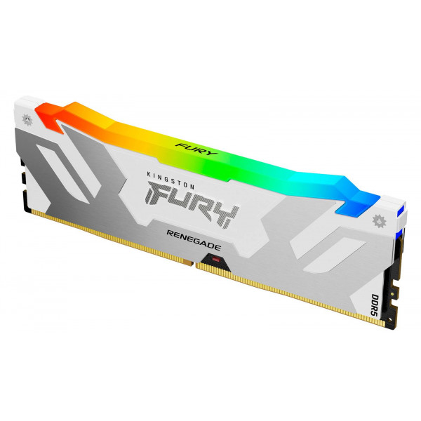 Фото - Пам'ять DDR Kingston Fury Renegade White/Silver DDR5 6400MHz 16GB (KF564C32RWA-16)