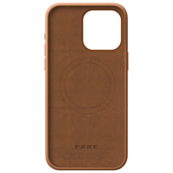 Фото - Чохол для смартфону Armorstandart FAKE Leather Case for Apple iPhone 15 Pro Max Light Coffee (ARM76306)