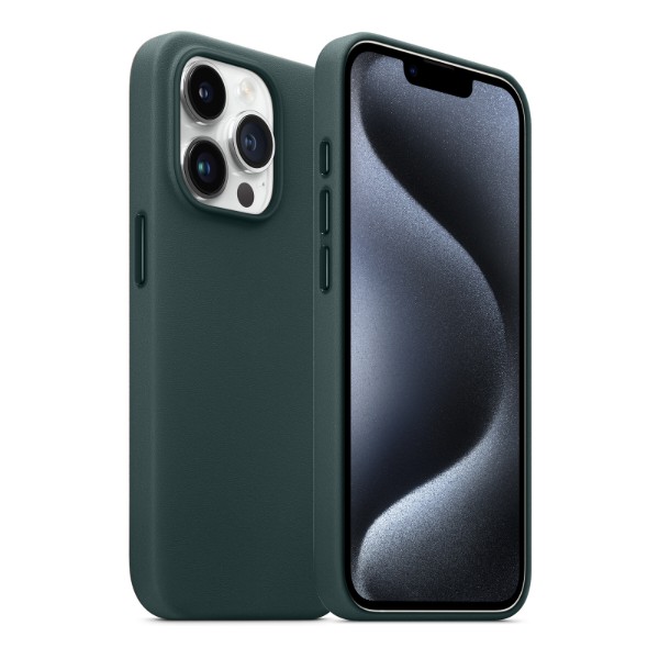 Фото - Чехол для смартфона Armorstandart FAKE Leather Case for Apple iPhone 15 Pro Sequoia Green (ARM76303)
