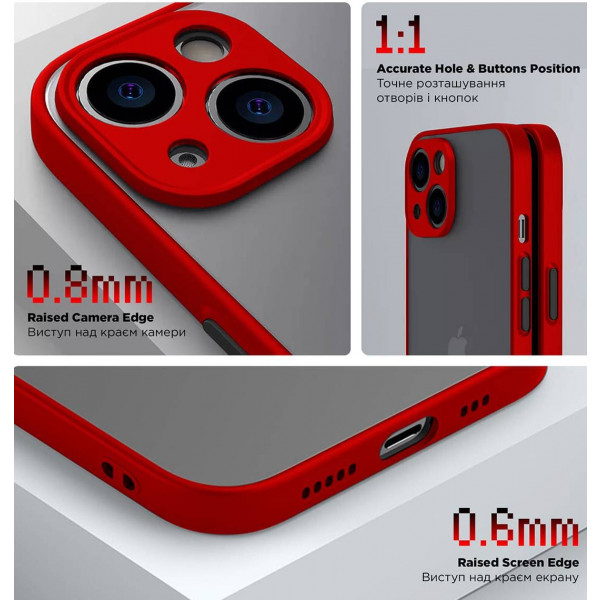 Фото - Чохол для смартфону Armorstandart Frosted Matte Slim Fit for Realme C65 4G Red (ARM77888)