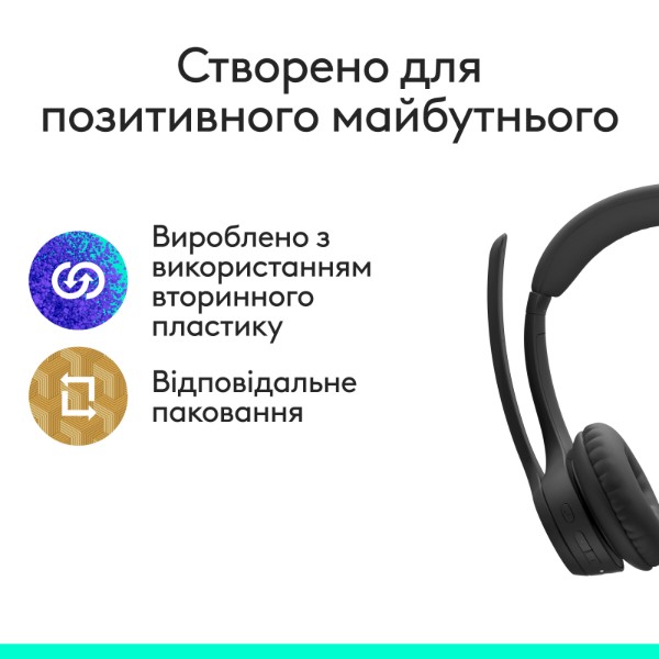 Фото - Гарнітура бездротова Logitech Zone 305 for Business Wireless/Bluetooth Teams Black (981-001451)