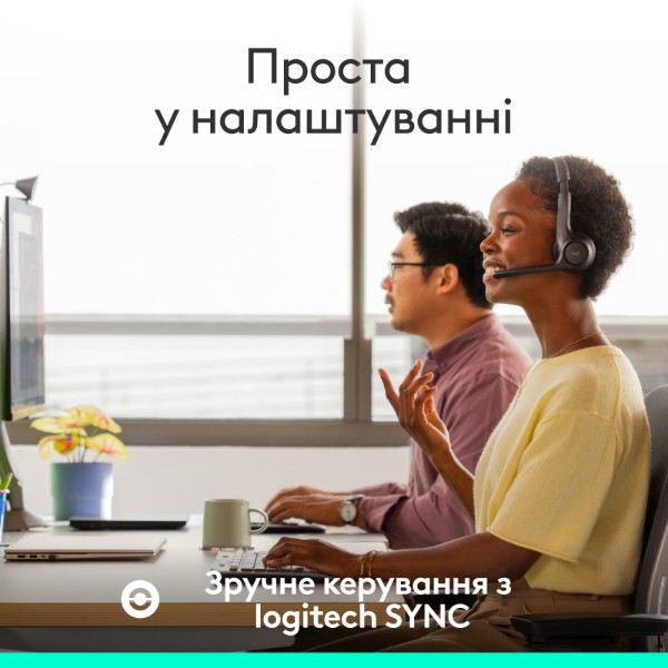 Фото - Гарнітура бездротова Logitech Zone 305 for Business Wireless/Bluetooth Teams Black (981-001451)
