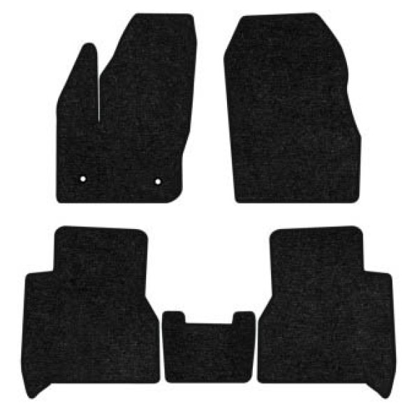 Фото - Коврики ворсовые в салон авто EVAtech Standard для Ford Tourneo Connect пас. 2012 2 поколение Minivan EU черный кант FD11536C5OU2VEB