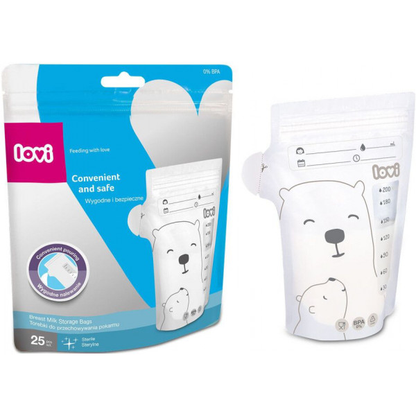 Фото - Пакет для зберігання грудного молока Lovi 25 шт. Buddy bear (12/208) Фото - Пакет для зберігання грудного молока Lovi 25 шт. Buddy bear (12/208)