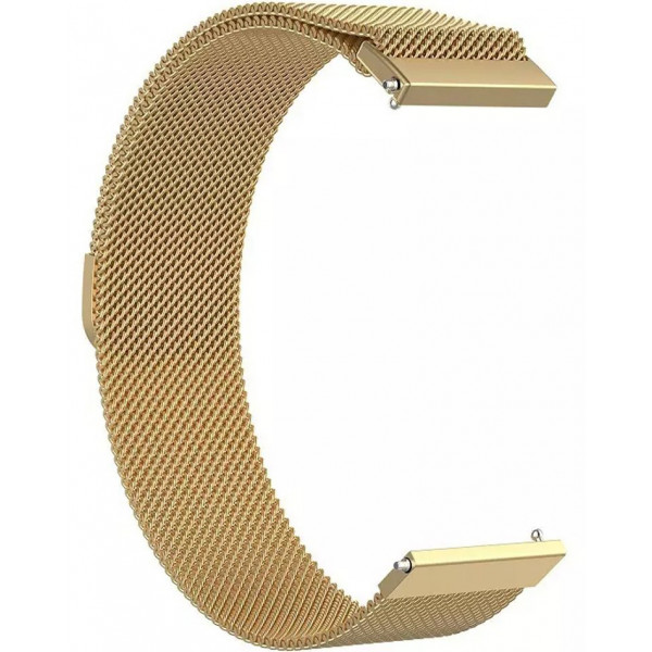 Фото - Ремінець для смарт-годинника BeCover Milanese Style for Xiaomi Amazfit Bip 20mm Lite/BipS Lite/Bip3/Bip3 Pro/GTR 42mm/GTS/TicWatch S2/TicWatch E/GTS 3/GTS 2 mini Gold (707682)