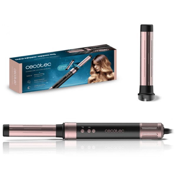 Фото - Стайлер Cecotec Bamba CeramicCare 2in1 AirGlam Black (CCTC-00244)