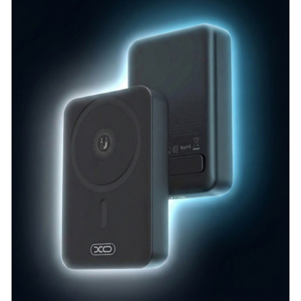 Фото - Батарея мобильная XO PR231 Magnetic MagSafe 15W + PD20W 10000 mAh Black