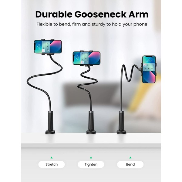 Фото - Підставка для мобільного пристрою UGREEN LP113 Multifunction Phone Clip Stand Black (80906)