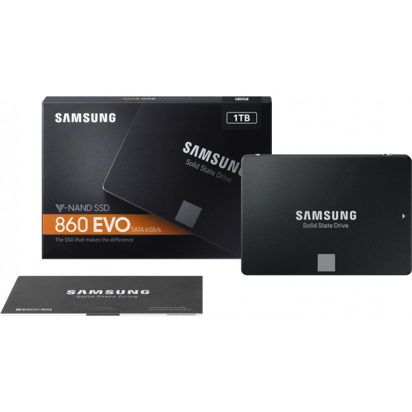 Фото - SSD-накопитель внутренний Samsung 860 EVO 1TB 2.5'' SATA III V-NAND TLC (MZ-76E1T0BW)