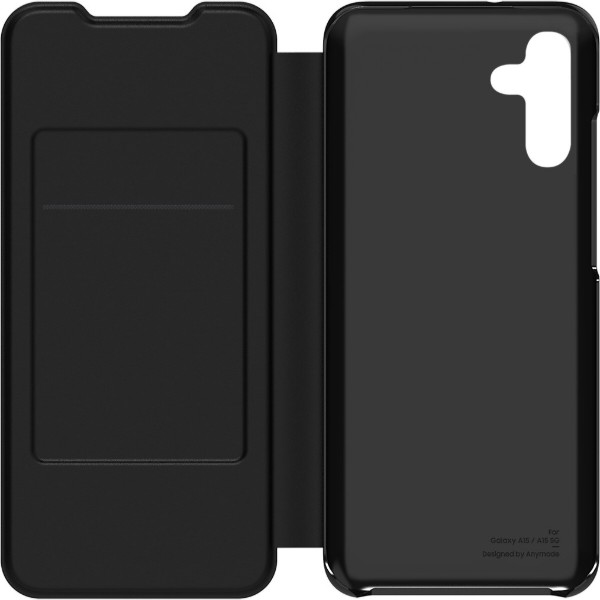 Фото - Чохол для смартфону Anymode Wallet Flip Case Samsung A15 Black (GP-FWA156AMABW)