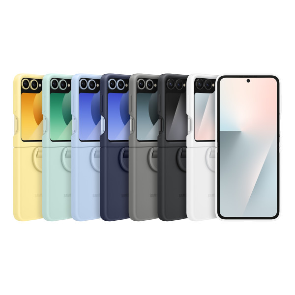 Фото - Чохол для смартфону Samsung Silicone Case Flip 7 FE White (EF-PF741TWEGUA)