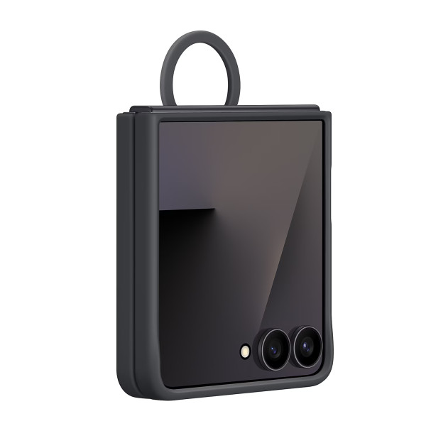 Фото - Чохол для смартфону Samsung Ring Case Silicone Flip 7 Black (EF-PF766TBEGUA)