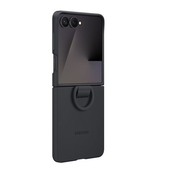 Фото - Чохол для смартфону Samsung Ring Case Silicone Flip 7 Black (EF-PF766TBEGUA)